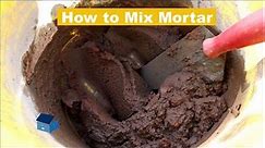 How To Mix Mortar By Hand For Bricklaying