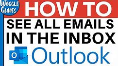 How to see all my emails in Outlook inbox #MicrosoftOutlook