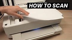 How to Scan With the HP Envy 6400 Series Printer (6452e , 6455e, 6400e, 6000 Pro.. )