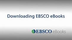 Downloading EBSCO eBooks - Tutorial