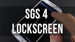 Samsung Galaxy S4 lockscreen customization: widgets, apps, unlock modes