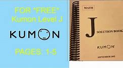 Kumon | Level J | Expansion of Polynomial Products. #1