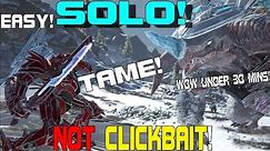 HOW TO SOLO TAME AN ICE TITAN LEGIT! (EASIEST METHOD) ARK SURVIVAL EVOLVED EXTINCTION