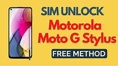 Unlock Motorola Moto G Stylus 2021