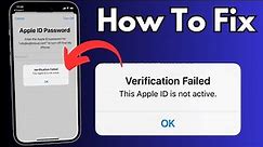How To Fix This Apple ID is Not Active 2023 | Fix Apple ID is Not Active Issue