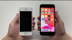 iPhone SE 2nd gen & iPhone 5S/SE 1st gen Size Comparison
