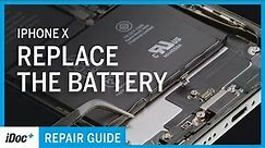 iPhone X – Battery replacement [repair guide including reassembly]