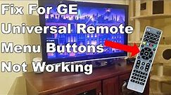 [Fixed] GE Universal Remote Menu Buttons Not Working
