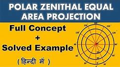 polar zenithal equal area projection