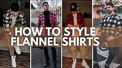 How to style flannel shirts | 6 Casual Flannel Shirts Outfits for Men Lookbook