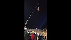 Truck Dropped From Crane For New Year's Celebration