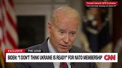 Hear why Biden thinks Ukraine is not ready to join NATO