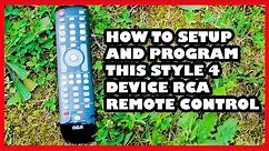 How to Program This RCA 4 Device Remote in...