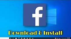 How to install facebook app on laptop | How to Download & Install Facebook in Windows Laptop