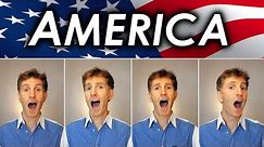 My Country 'Tis of Thee (America) - A Cappella quartet
