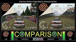 Sega Rally 2 (Dreamcast vs Dreamcast) Side by Side Comparison - Dual Longplay