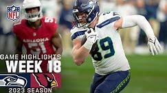 Seattle Seahawks vs. Arizona Cardinals Game Highlights | NFL 2023 Week 18