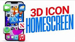 3D iPhone HomeScreen icons - How to Do it!
