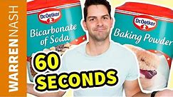 Difference between Baking Soda and Baking Powder in 60 seconds - Warren Nash