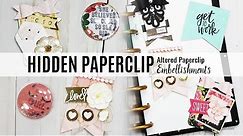 How To Create Altered Paper Clips or Hidden Paperclip Embellishments DIY Tutorial | Scrapcraftastic
