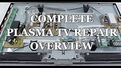 Plasma TV Repair Tutorial - Common Symptoms & Solutions - How to Fix Plasma TVs