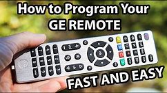Programming Your GE Universal Remote Control to ANY Device