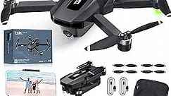 GPS Drone with 4K Camera for Adults, TSRC Q5 RC Quadcopter with Auto Return, Follow Me, Brushless Motor, Circle Fly, Waypoint Fly, Altitude Hold, Headless Mode, 52 Mins Long Flight, Christmas Gifts