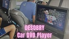 DESOBRY Portable DVD Player for Car Review | Car DVD Player Dual Screen