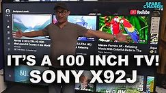 The END of Projectors! Sony X92J 100" 4K TV Setup & First Impressions