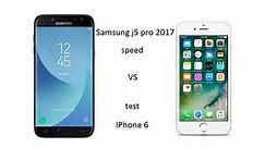 IPhone 6 vs Samsung Galaxy j5 pro 2017 speed test