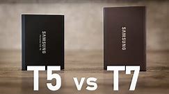 Samsung T5 vs T7 SSD Review