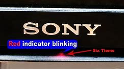 Sony Bravia LED tv 6 Times Blinking problem solution.