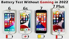 iPhone 6 vs iPhone 6s vs iPhone 7 vs iPhone 7 Plus Battery Life Drain Test in 2022 - NO PUBG