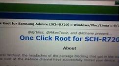 Samsung Admire [ROOT] (Tutorial Showing How To Root The Admire With One Click Root) [FOR 2.3.4 ONLY]
