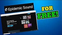 How to use Epidemic Sound for free| MR91 YT | 2021 100% working method