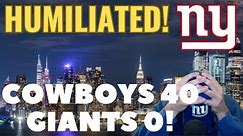 This New York Giants Fan Is COMPLETELY EMBARRASSED & ASHAMED! Dallas 1000 Giants ZERO