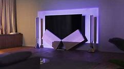 Beolab 28 speakers and Beovision Harmony TV, an immersive cinematic experience