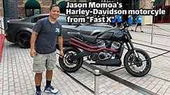 Jason Momoa's Harley-Davidson motorcycle from "Fast X" at Universal Studios Florida