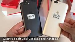 OnePlus 5 Soft Gold Unboxing and Hands on