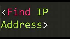 Find IP Address | How to find Ip address of any device on windows ( LAN&WAN )