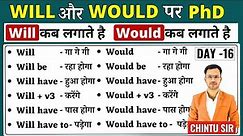 Will vs Would | Difference between Will & Would | Modal Verbs | Will be Vs Would be | Will / Would 2