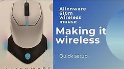Alienware 610m wireless mouse setup