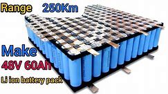 How To Make 48V 60Ah Lithium ion battery pack for Electric Bike