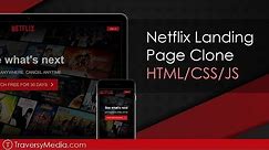 Build a Netflix Landing Page Clone with HTML, CSS & JS
