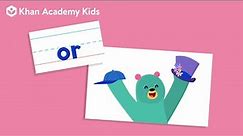 The Word "Or" | Sight Words | Learn to Read with Khan Academy Kids