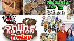 Live 3 hour auction. A fun way to buy! trinkets, longaberger baskets, paperweights, and much more!