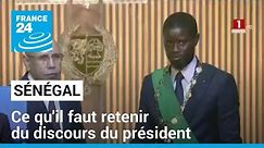 Sénégal : ce qu'il faut retenir du discours du président Bassirou Diomaye Faye • FRANCE 24