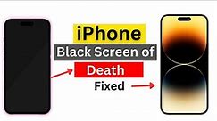 How to fix iPhone Black Screen but still Works | Black screen of Death Fixed 2023.
