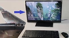 Transform a broken laptop into an All-in-One desktop PC - एक टूटे हुए लैपटॉप को कंप्यूटर में बदलें