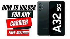 Samsung Galaxy A32 Carrier Unlock Unlock Galaxy A32 SIM Card